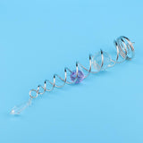 Max 7.5Crystal Spiral Twister Wind Twister Spinner for Indoor Outdoor Use Purple