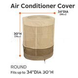 Max Air Condition Cover Weatherproof Heavy Duty 600D AC Protector Cover Rounded