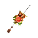 Maxbell Metal Wind Chime Owl Wind Chimes Garden Outdoor Decor Suncatcher Gift Red