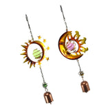 Max Metal Wind Spinner Hanging Garden Wind Spinner 3D Twisting Decor Yard Sun