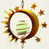 Max Metal Wind Spinner Hanging Garden Wind Spinner 3D Twisting Decor Yard Sun