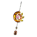 Max Metal Wind Spinner Hanging Garden Wind Spinner 3D Twisting Decor Yard Moon
