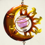 Max Metal Wind Spinner Hanging Garden Wind Spinner 3D Twisting Decor Yard Moon