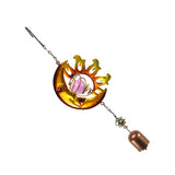 Max Metal Wind Spinner Hanging Garden Wind Spinner 3D Twisting Decor Yard Moon