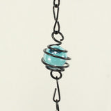 Max Birdcage Iron Craft Bird Wall Hanging Wind Chime Statue Decorative Blue