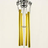 Max Butterfly Wind Chime Tube Ornament Yard Garden Hanging Decoration Gold