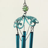 Max Butterfly Wind Chime Tube Ornament Yard Garden Hanging Decoration Blue