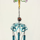 Max Metal Iron Iron Wind Chime Tube Ornament Yard Garden Hanging Decor Blue
