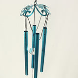 Max Metal Iron Iron Wind Chime Tube Ornament Yard Garden Hanging Decor Blue