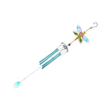 Max Metal Iron Iron Wind Chime Tube Ornament Yard Garden Hanging Decor Blue