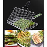 Max Stainless Steel BBQ Barbecue Grilling Basket Vegetables Grilling Net