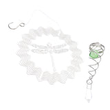 Max Crystal Spiral Twister Wind Twister Spinner ndoor Outdoor Dragonfly shape