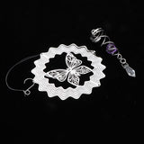 Max Crystal Spiral Twister Wind Twister Spinner ndoor Outdoor Butterfly shape
