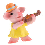 Max Miniature Dollhouse Bonsai Craft Garden Landscape Resin Pig Decor Play the Violin Pig