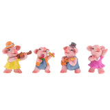 Max Miniature Dollhouse Bonsai Craft Garden Landscape Resin Pig Decor Play the Violin Pig