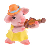 Max Miniature Dollhouse Bonsai Craft Garden Landscape Resin Pig Decor Play the Violin Pig