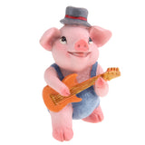 Max Miniature Dollhouse Bonsai Craft Garden Landscape Resin Pig Decor Play Guitar Pig