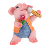 Max Miniature Dollhouse Bonsai Craft Garden Landscape Resin Pig Decor Singing Pig
