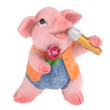 Max Miniature Dollhouse Bonsai Craft Garden Landscape Resin Pig Decor Singing Pig