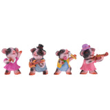 Max Miniature Dollhouse Bonsai Craft Garden Landscape Resin Pig Decor Play the Violin B