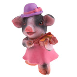 Max Miniature Dollhouse Bonsai Craft Garden Landscape Resin Pig Decor Play the Violin B