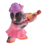 Max Miniature Dollhouse Bonsai Craft Garden Landscape Resin Pig Decor Play the Violin B