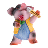 Max Miniature Dollhouse Bonsai Craft Garden Landscape Resin Pig Decor Singing B