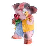 Max Miniature Dollhouse Bonsai Craft Garden Landscape Resin Pig Decor Singing B