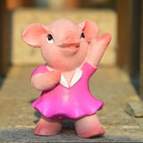 Max 4x Funny Cute Pig Garden Statue Resin Lawn Ornaments Deco Spotted Pig Family