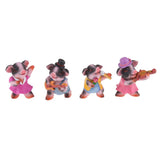 Max 4x Funny Cute Pig Garden Statue Resin Lawn Ornaments Deco Spotted Pig Family
