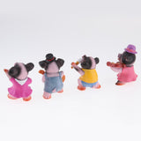 Max 4x Funny Cute Pig Garden Statue Resin Lawn Ornaments Deco Spotted Pig Family