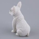 Max French Bulldog Figurine Model Garden Home Decor White Sitting