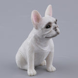 Max French Bulldog Figurine Model Garden Home Decor White Sitting