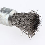 Max Maxb Stainless Steel Pen Shape Crimped Wire Brush 6mm Shank 6 x 25mm 0.3