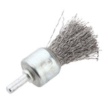 Max Maxb Stainless Steel Pen Shape Crimped Wire Brush 6mm Shank 6 x 25mm 0.3