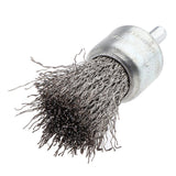 Max Maxb Stainless Steel Pen Shape Crimped Wire Brush 6mm Shank 6 x 25mm 0.3