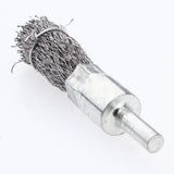 Max Maxb Stainless Steel Pen Shape Crimped Wire Brush 6mm Shank 6 x 16mm 0.3