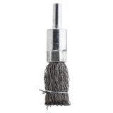 Max Maxb Stainless Steel Pen Shape Crimped Wire Brush 6mm Shank 6 x 16mm 0.3
