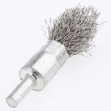 Max Maxb Stainless Steel Pen Shape Crimped Wire Brush 6mm Shank 6 x 16mm 0.3 Pointed