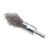 Max Maxb Stainless Steel Pen Shape Crimped Wire Brush 6mm Shank 6 x 16mm 0.3 Pointed