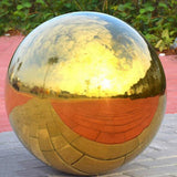 Max 304 Stainless Hollow Ball Seamless Mirror Ball Sphere Home Garden Deco 76mm