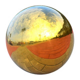 Max 304 Stainless Hollow Ball Seamless Mirror Ball Sphere Home Garden Gold 150mm