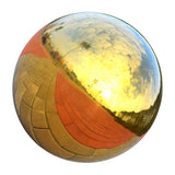 Max 304 Stainless Hollow Ball Seamless Mirror Ball Sphere Home Garden Gold 150mm