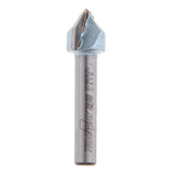 Max 1/4 Shank 90 De V Groove Router Bit Woodworking Milling Cutter Tool 4