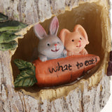 Max Resin Flowerpot Creative Succulent Planter Home Decoration Bunny picnic