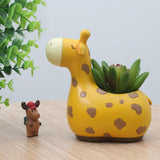 Max Cute Animal Succulent Planter Bonsai Pot Flowerpot Office Home Decor Giraffe