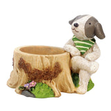 Max Resin Succulent Flower Pot Adorable Animal Micro Landscape Planter Dog