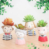Max Cute Animal Succulent Planter Bonsai Pot Flowerpot Office Home Decor Monkey