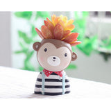Max Cute Animal Succulent Planter Bonsai Pot Flowerpot Office Home Decor Monkey
