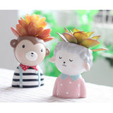 Max Cute Animal Succulent Planter Bonsai Pot Flowerpot Office Home Decor Monkey